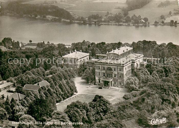 Essen  Ruhr Villa Huegel mit Baldeneysee Fliegeraufnahme