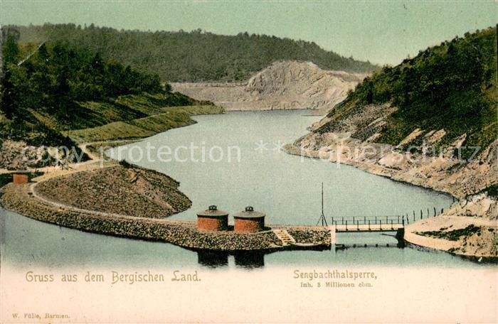 Sengbachtalsperre Hoehrath Solingen Talsperre im Bergischen Land