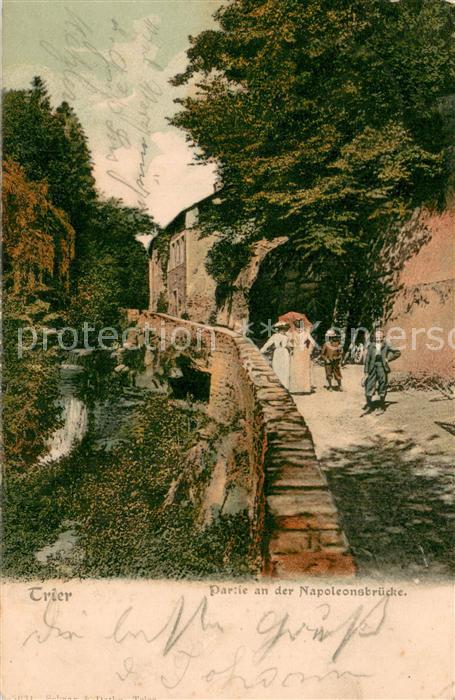 TRIER  CITY Partie an der Napoleonsbruecke
