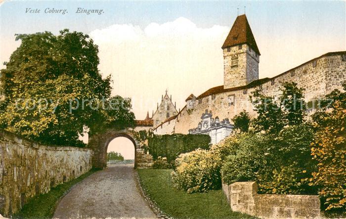 Coburg Bayern Eingang zur Veste