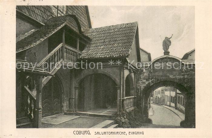 Coburg Bayern Eingang Salvatorkirche