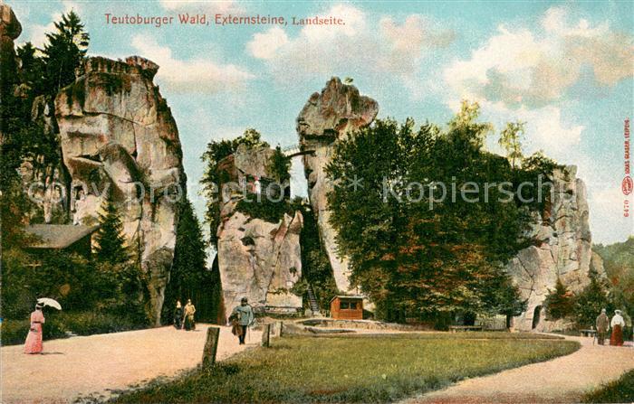 Detmold Externsteine Teutoburger Wald Sandstein Felsformationen