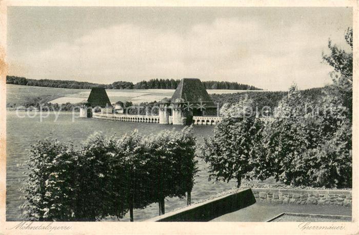 Sundern Sauerland Moehnetalsperre Sperrmauer