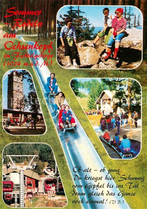 Bischofsgruen Sommerrodelbahn am Ochsenkopf Fichtelgebirge