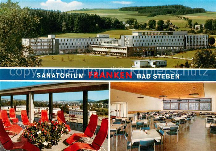 Bad Steben Sanatorium Franken der BfA Kurklinik Sonnenterrasse Speisesaal