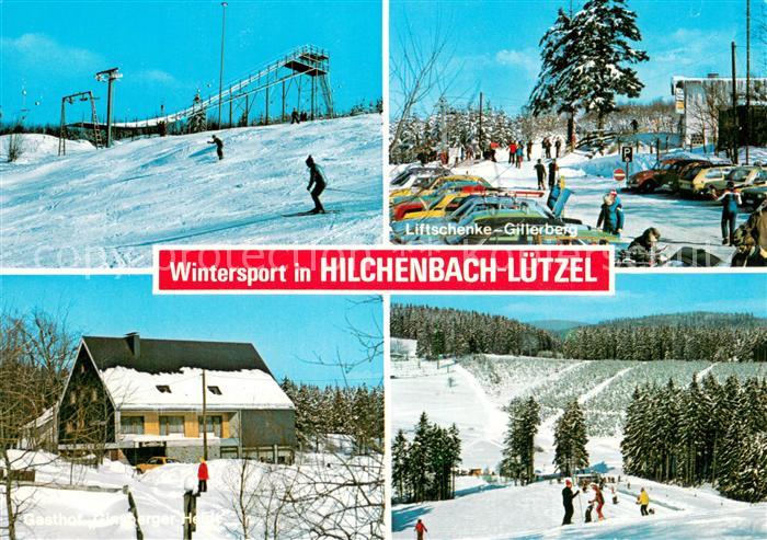 Luetzel Hilchenbach Wintersport in Rothaargebirge Liftschenke Gillerberg Skipist