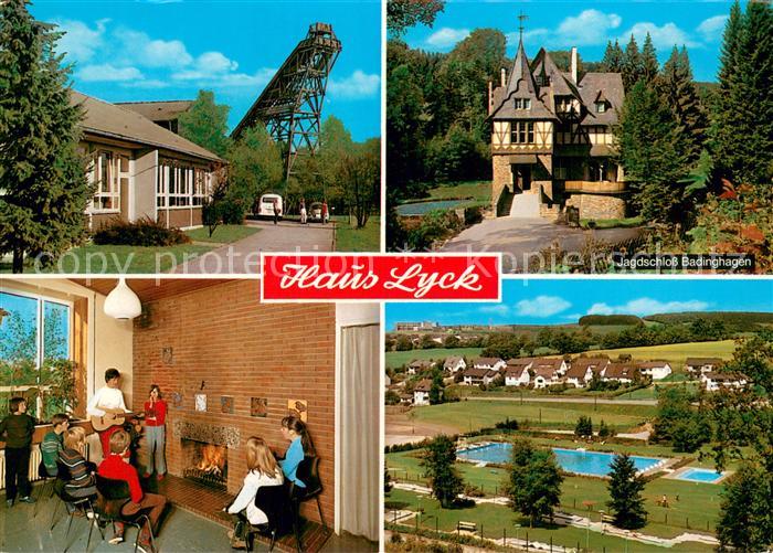 Meinerzhagen Haus Lyck Schullandheim Freibad Jagdschloss Badinghagen