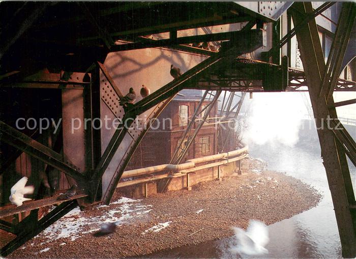 WUPPERTAL NRW Oberbarmen Blick unter Schwebebahnstation Wupperfeld 12 Ansichten