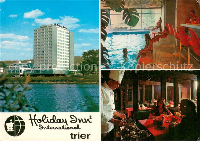 TRIER  CITY Hotel Holiday Inn International Restaurant Hallenbad