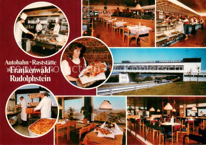 Rudolphstein Autobahn Raststaette Frankenwald Restaurant Kueche
