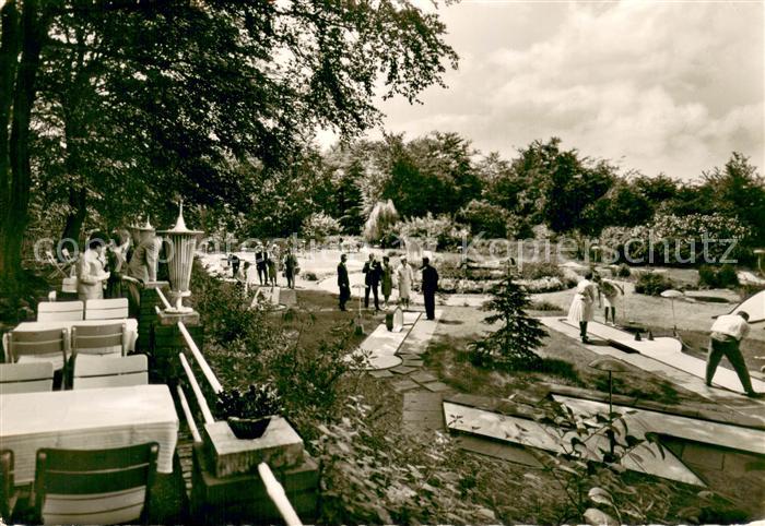 Barmen Wuppertal Parkrestaurant Haus Juliana Gartenterrasse Minigolf