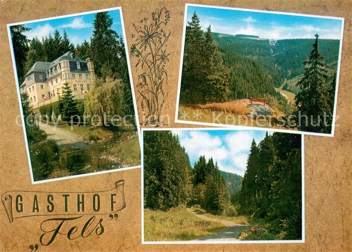 Schwarzenbach Wald Gasthof Pension Fels Landschaftspanorama