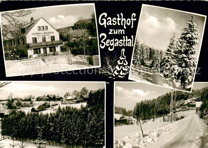 Gottmannsgruen Schwarzenbach Gasthof zum Zegasttal Winterlandschaft