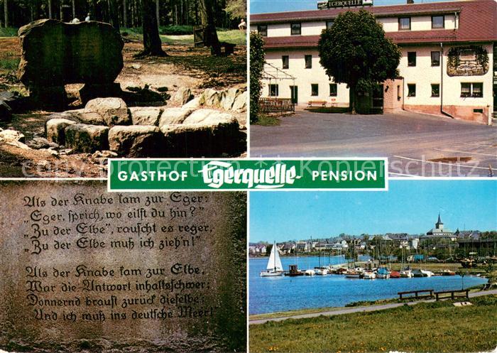 Weissenhaid Gasthof Pension Egerquelle Seglerhafen an der Eger