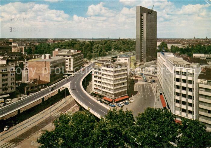 DuessELDORF  CITY Hochstrasse mit Thyssenhochhaus