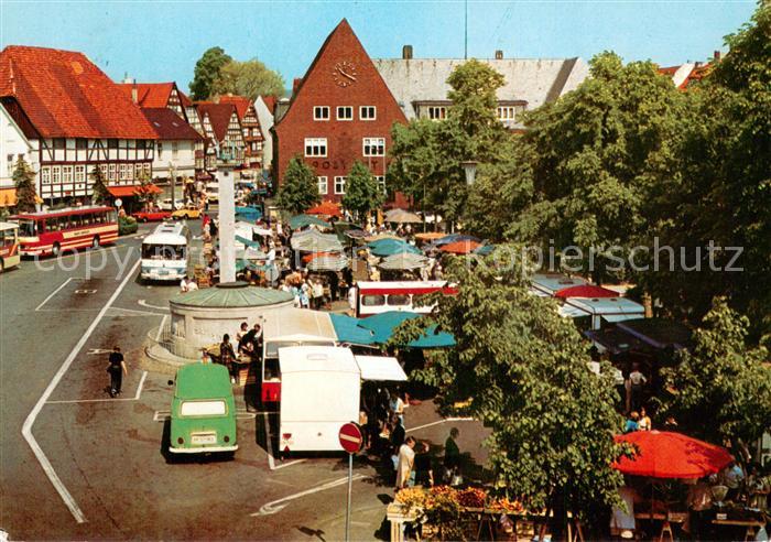 Bad Salzuflen Markttag auf dem historischen Salzhof Post Langestrasse