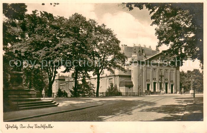 Goerlitz  Sachsen An der Stadthalle Silesia Karte Nr. 5480