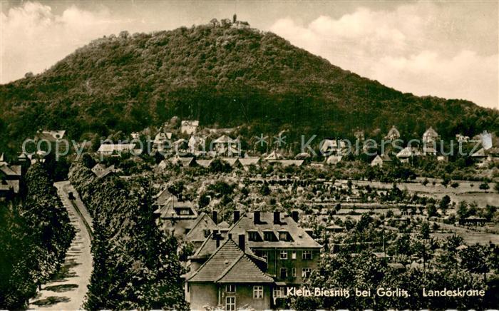 Klein-Biesnitz Kleinbiesnitz Goerlitz Panorama mit Blick zur Landeskrone