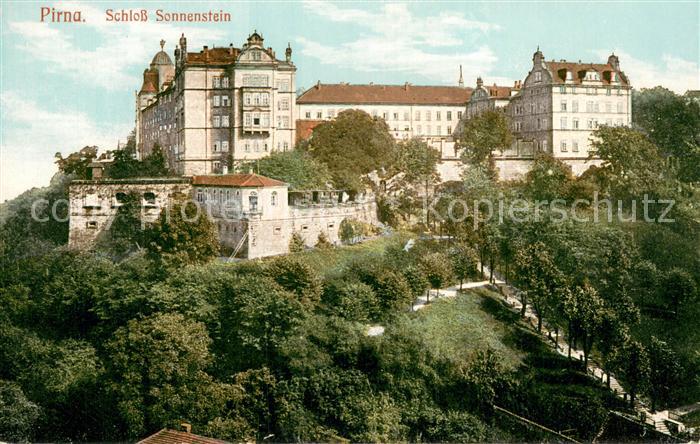 Pirna Elbe Sachsen Schloss Sonnenschein