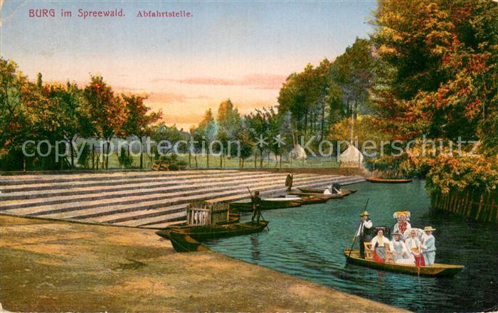 Burg Spreewald Kahn Abfahrtsstelle