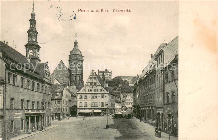 Pirna Elbe Sachsen Obermarkt Altstadt