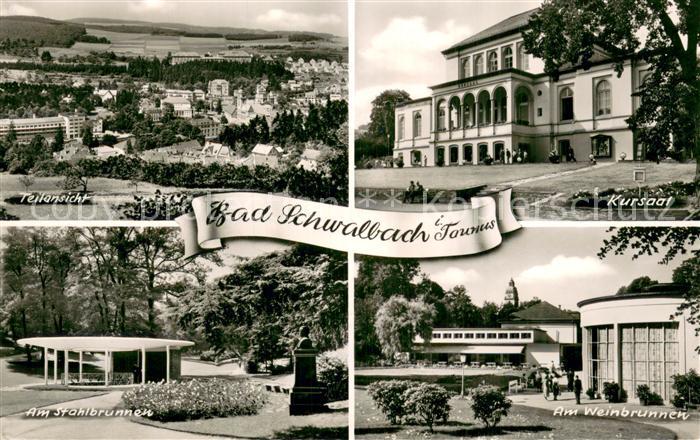 Bad Schwalbach Teilansicht Kursaal Weinbrunnen Stahlbrunnen
