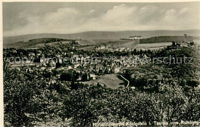 Koenigstein  Taunus Panorama Luftkurort vom Romberg aus gesehen