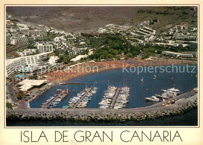 Puerto Rico Gran Canaria ES Hafen Ferienanlagen Hotels Strand
