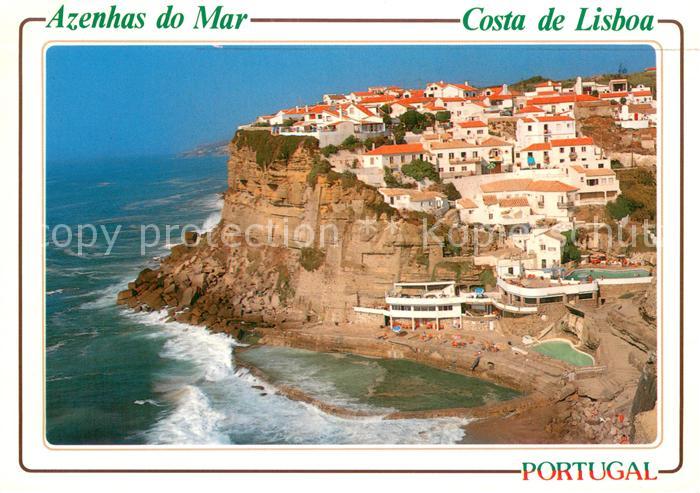 Azenhas Do Mar PT Panorama Kuestenort Steilkueste