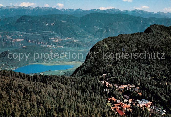 Mendelpass Passo della Mendola IT mit Kalterersee und Dolomiten