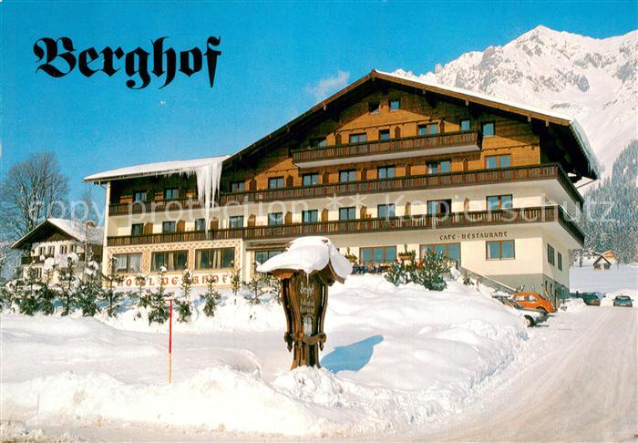 Ramsau Dachstein Steiermark Hotel Restaurant Berghof Winterlandschaft Alpen