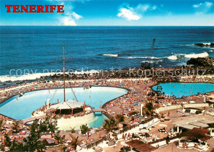 Puerto de la Cruz Piscinas Ferienanlagen Meerblick