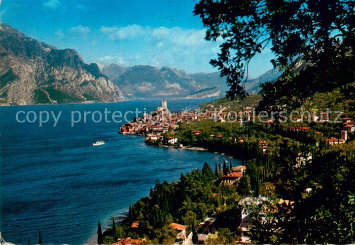 Malcesine Lago di Garda Panorama Gardasee Alpen