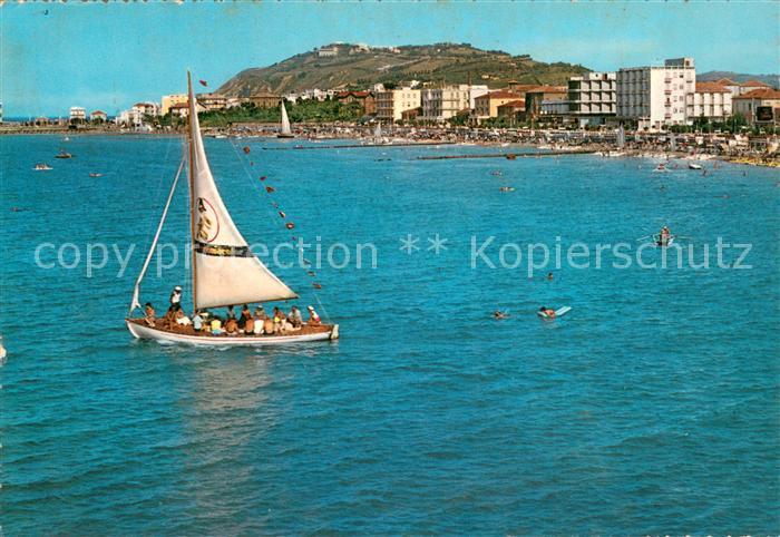 Cattolica  Provincia Rimini IT Spiaggia Monte Gabicce Segeln