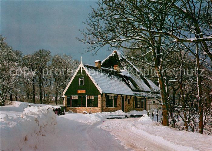 Texel NL Gaestehaus Restaurant im Winter