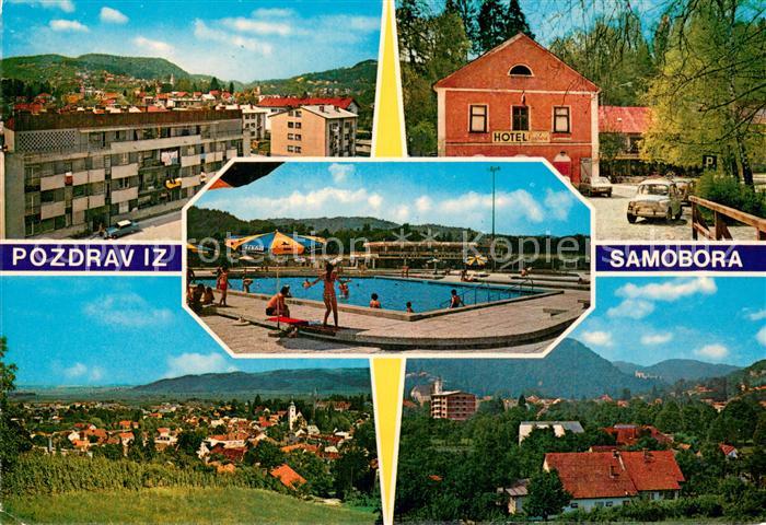 Samobor Croatia Stadtpanorama Hotel Freibad