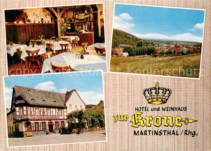 Martinsthal Hotel Weinhaus zur Krone Altdeutsche Weinstube Krone Panorama