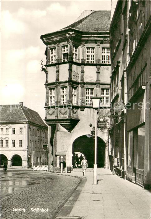 Goerlitz  Sachsen Schoenhof aeltestes Renaissancehaus in der DDR 16. Jhdt.