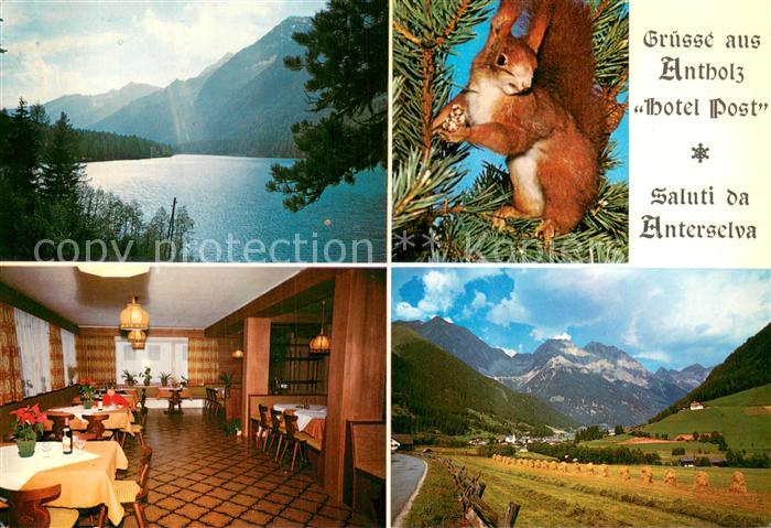 Antholz Pustertal Suedtirol IT Hotel Post Landschaftspanorama See Alpen