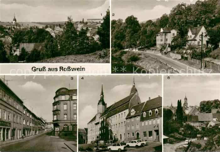 Rosswein Blick von der Wunderburg Talbad Dresdner Strasse Markt