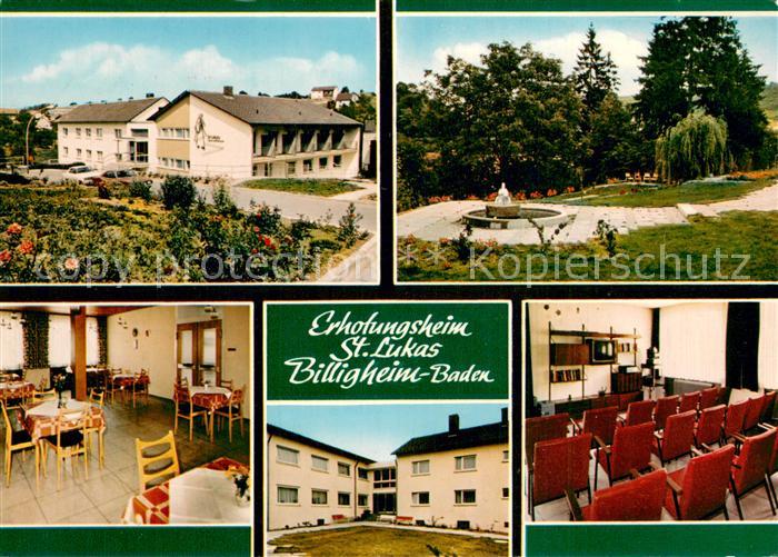 Billigheim Baden Erholungsheim St. Lukas Parkanlagen