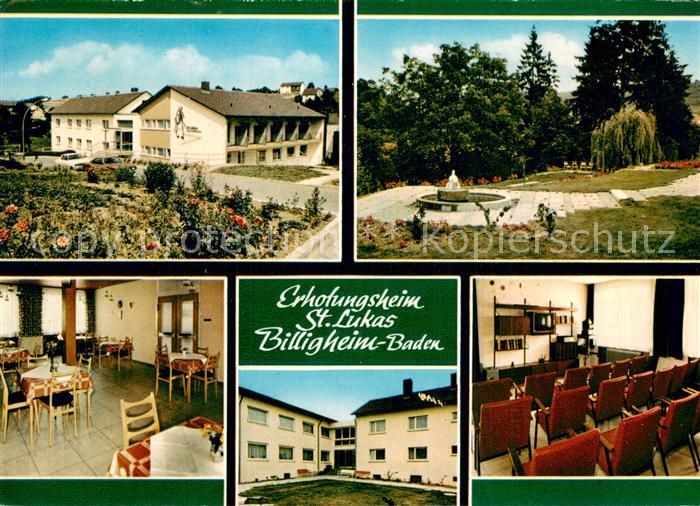 Billigheim Baden Erholungsheim St. Lukas Parkanlagen