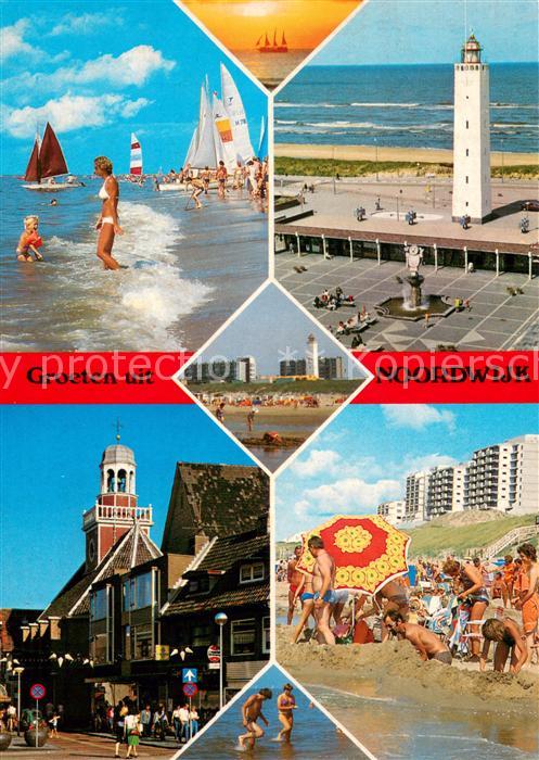 Noordwijk Noordwyk aan Zee Strandpartien Leuchtturm Promenade