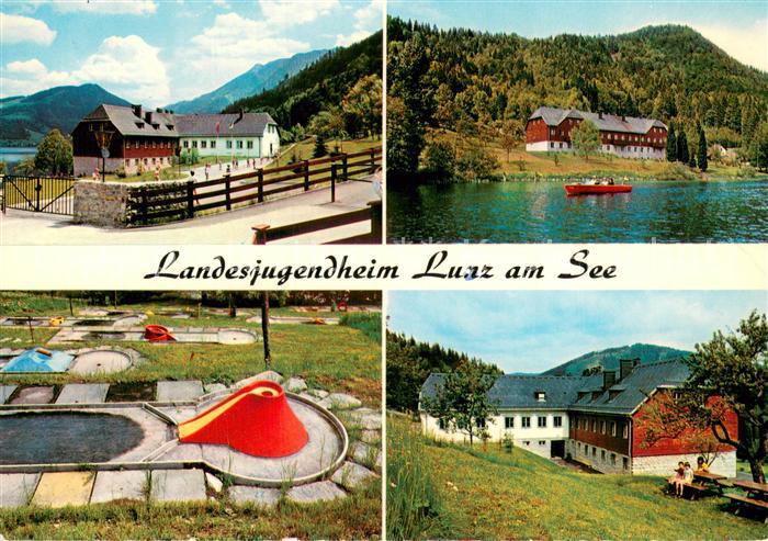 Lunz See Niederoesterreich Landesjugendheim Seepartie Minigolfanla