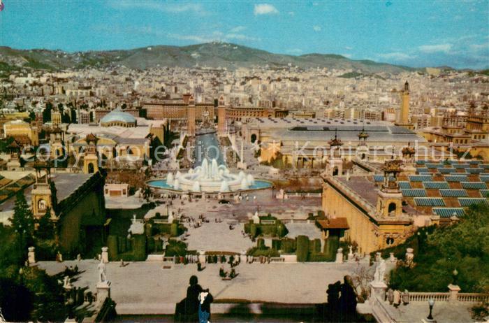 Barcelona Cataluna Parque de Montjuich Avenida Reina Maria Cristina