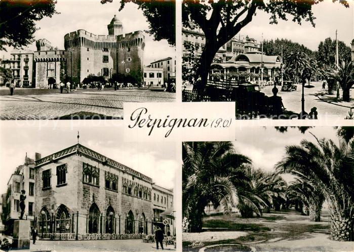 Perpignan Castillet Place de la Victoire Palmarium Place Arago Loge de Mer Statu