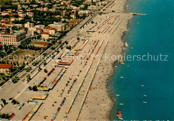 Riccione Rimini IT La spiaggia dall aereo