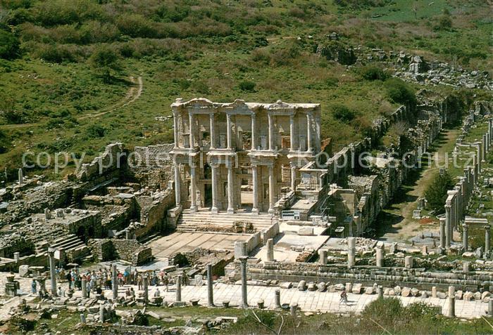 Efes TK Antike Staette Ruinen Library of Celsus