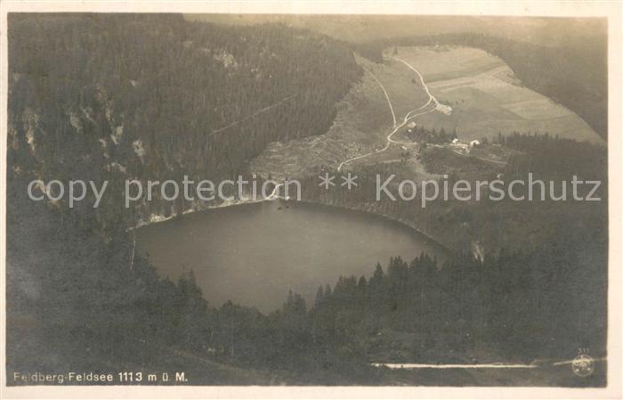 Feldberg 1450m Schwarzwald Fliegeraufnahme mit Feldsee