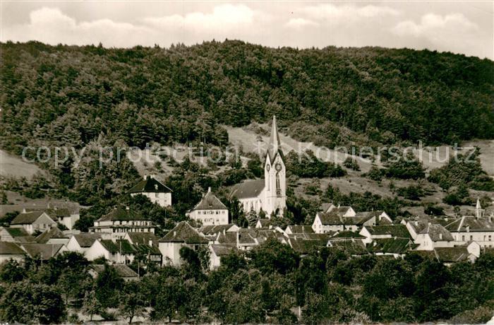 Gailingen Ortsansicht mit Kirche